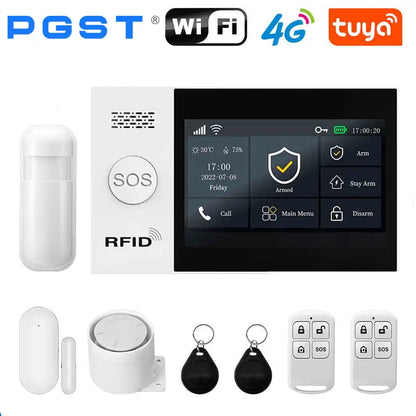 PGST All in One Smart Home WiFi & 4G Security Alarm System