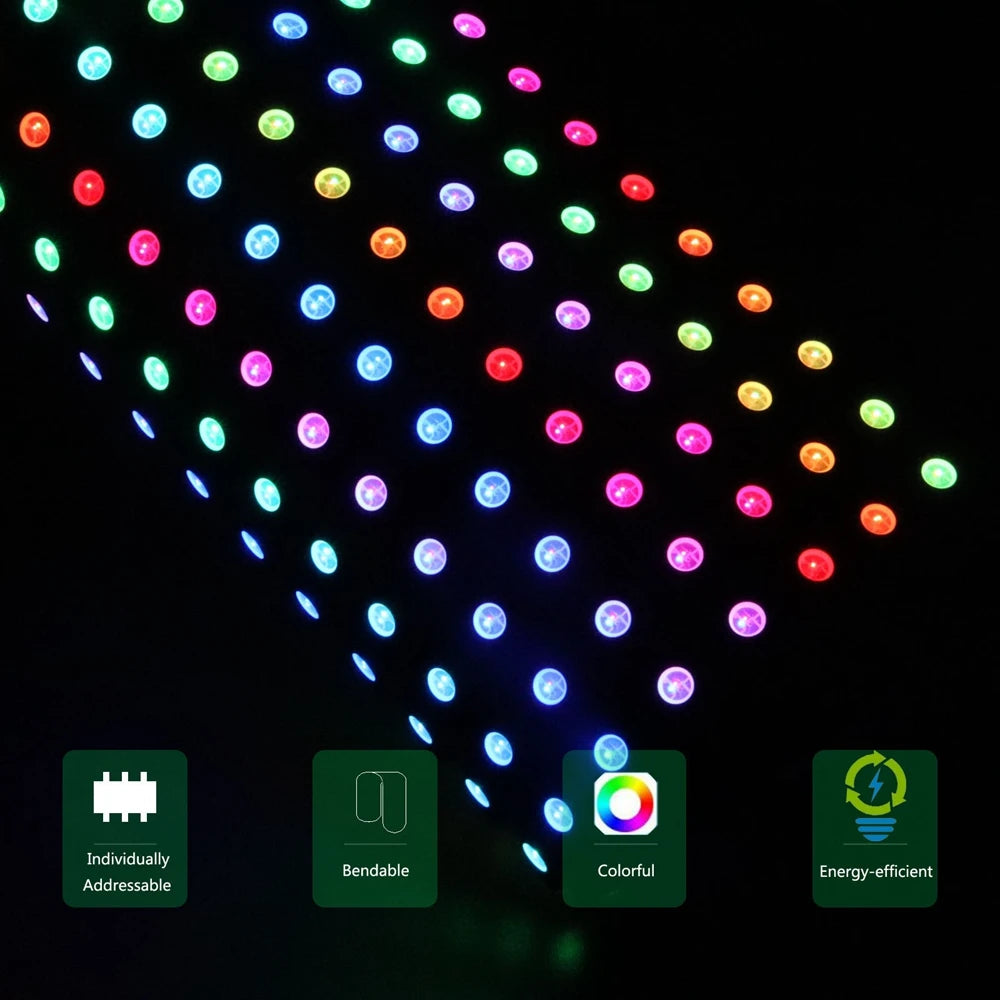 Flexible RGB Matrix LED Panel WS2812B – Individually Addressable Matrix LED Display (4x12, 8x8, 16x16, 8x32)