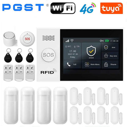 PGST All in One Smart Home WiFi & 4G Security Alarm System